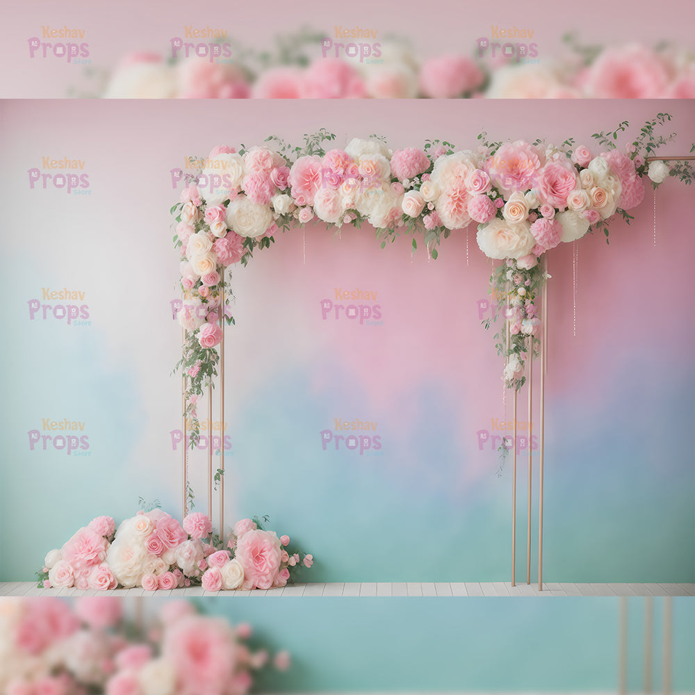 Flower Theme Backdrop (2389)