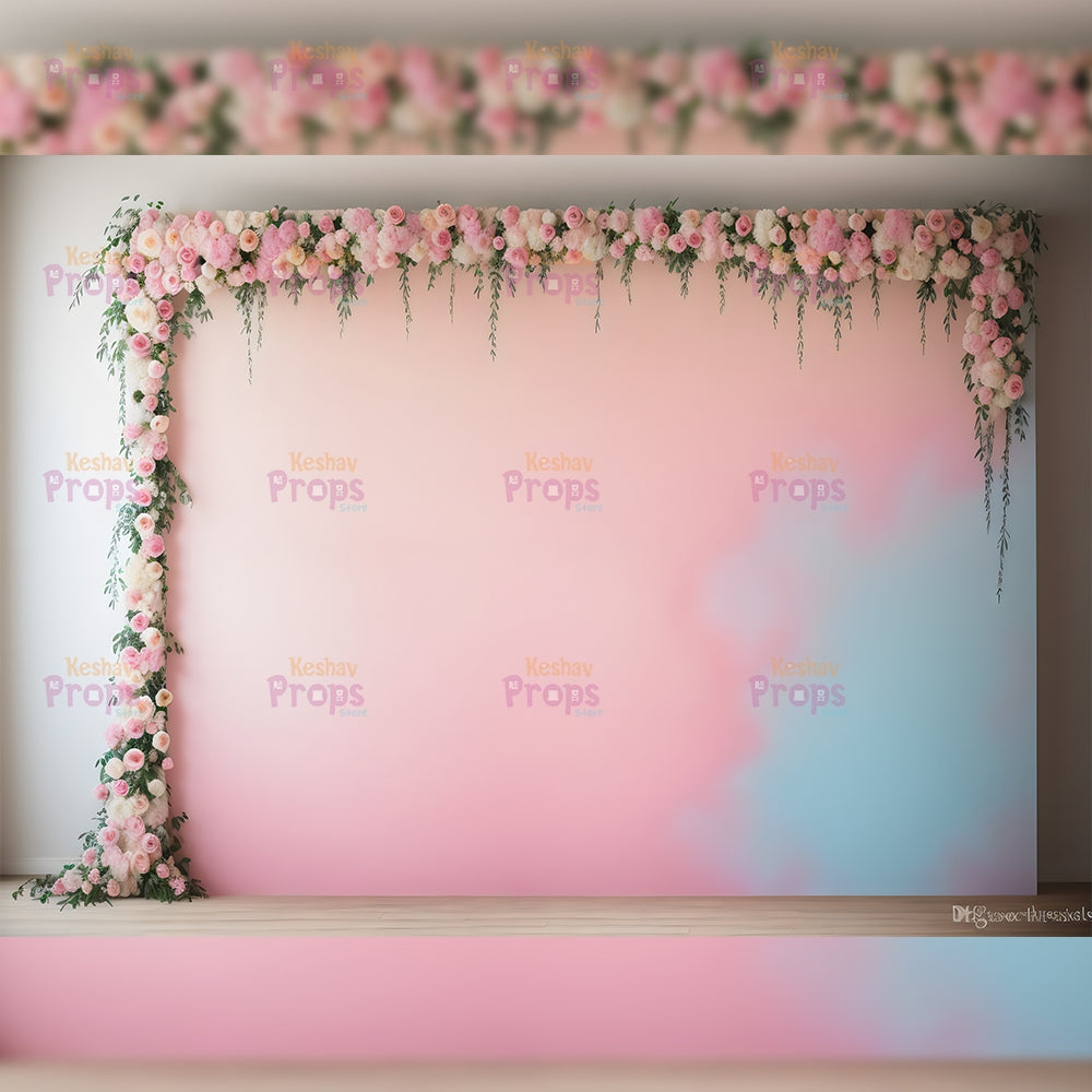 Flower Theme Backdrop (2390)