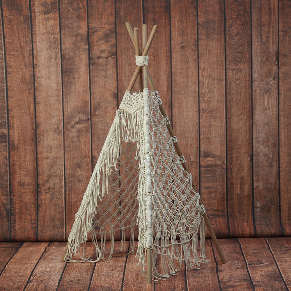 Macrame Teepee Tent | Tent | Off White