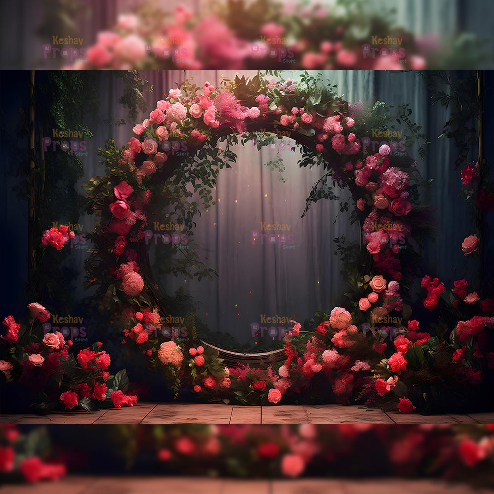 Flower Theme Backdrop (2466)