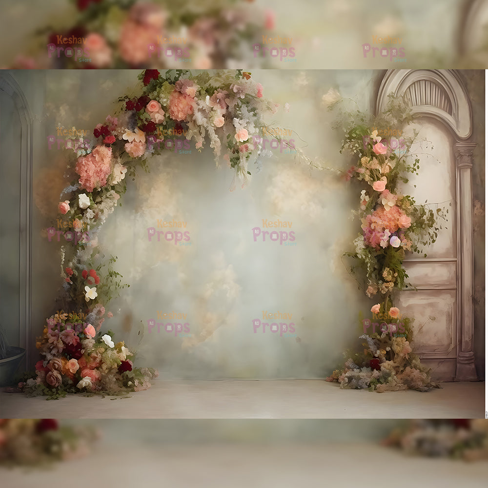Flower Theme Backdrop (2467)