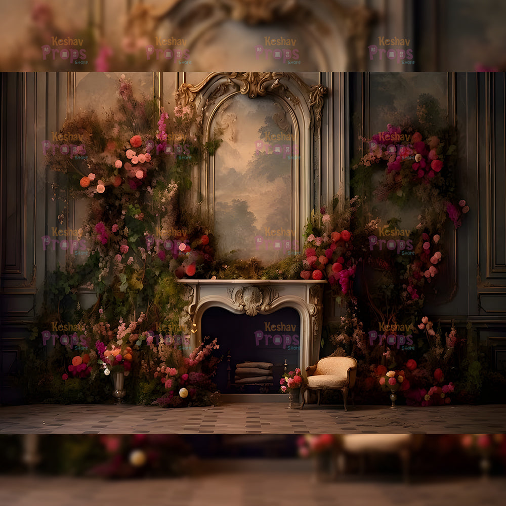 Flower Theme Backdrop (2468)