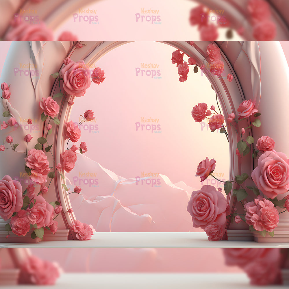 Flower Theme Backdrop (2471)