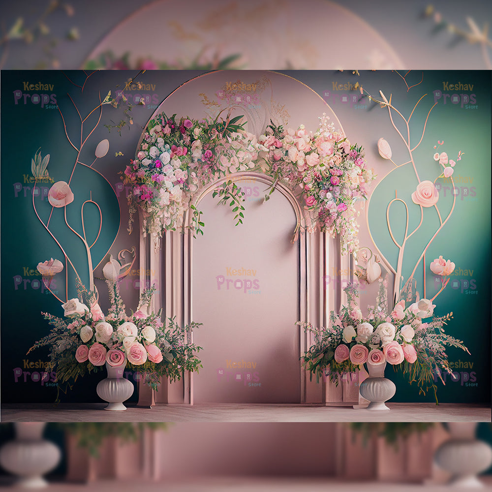 Flower Theme Backdrop (2477)
