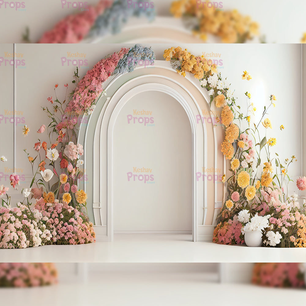 Flower Theme Backdrop (2493)