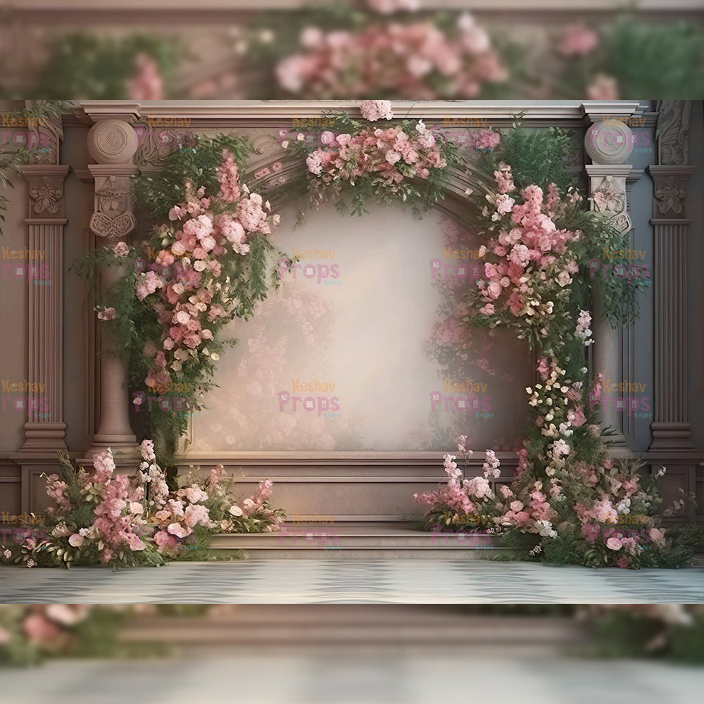 Flower Theme Backdrop (2496)