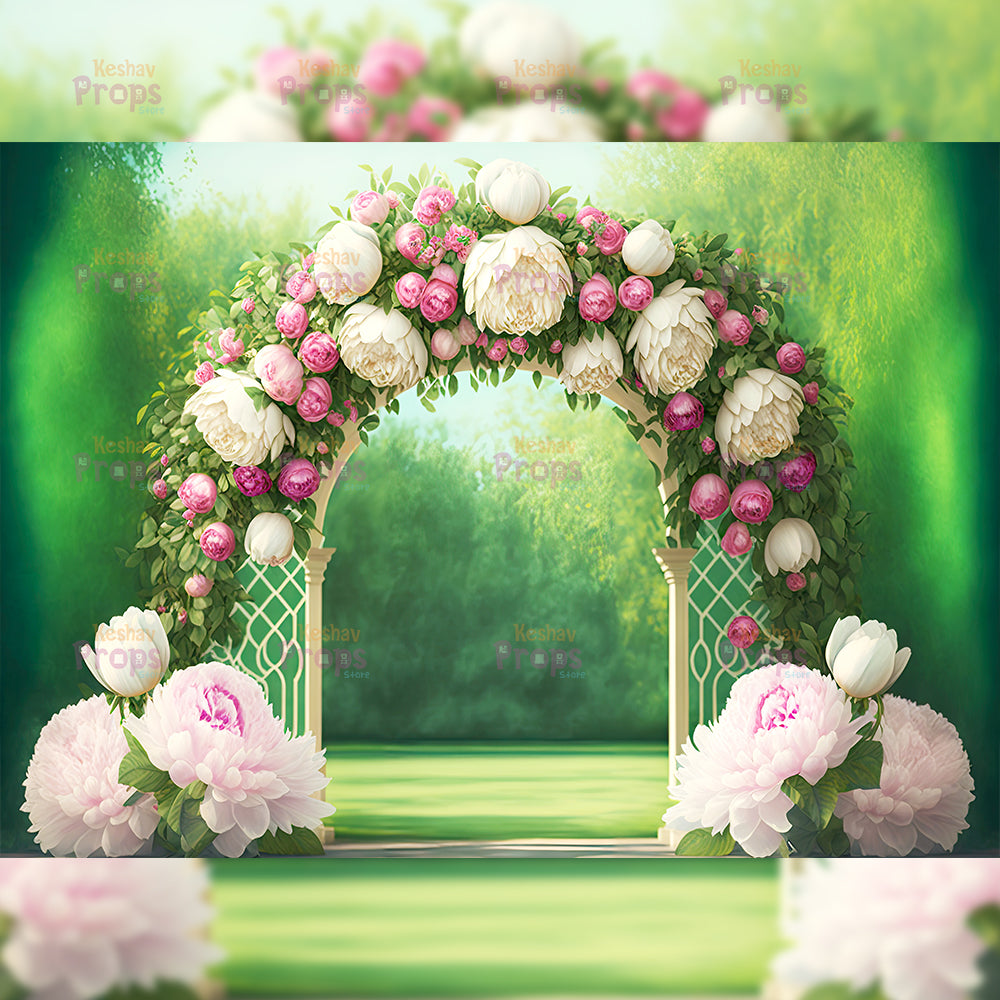 Flower Theme Backdrop (2498)