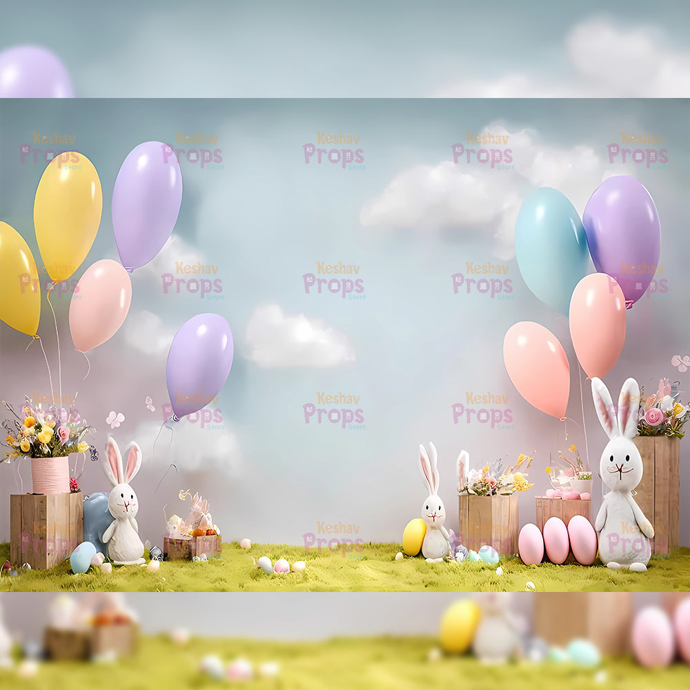 Balloon Theme Backdrop (2809)