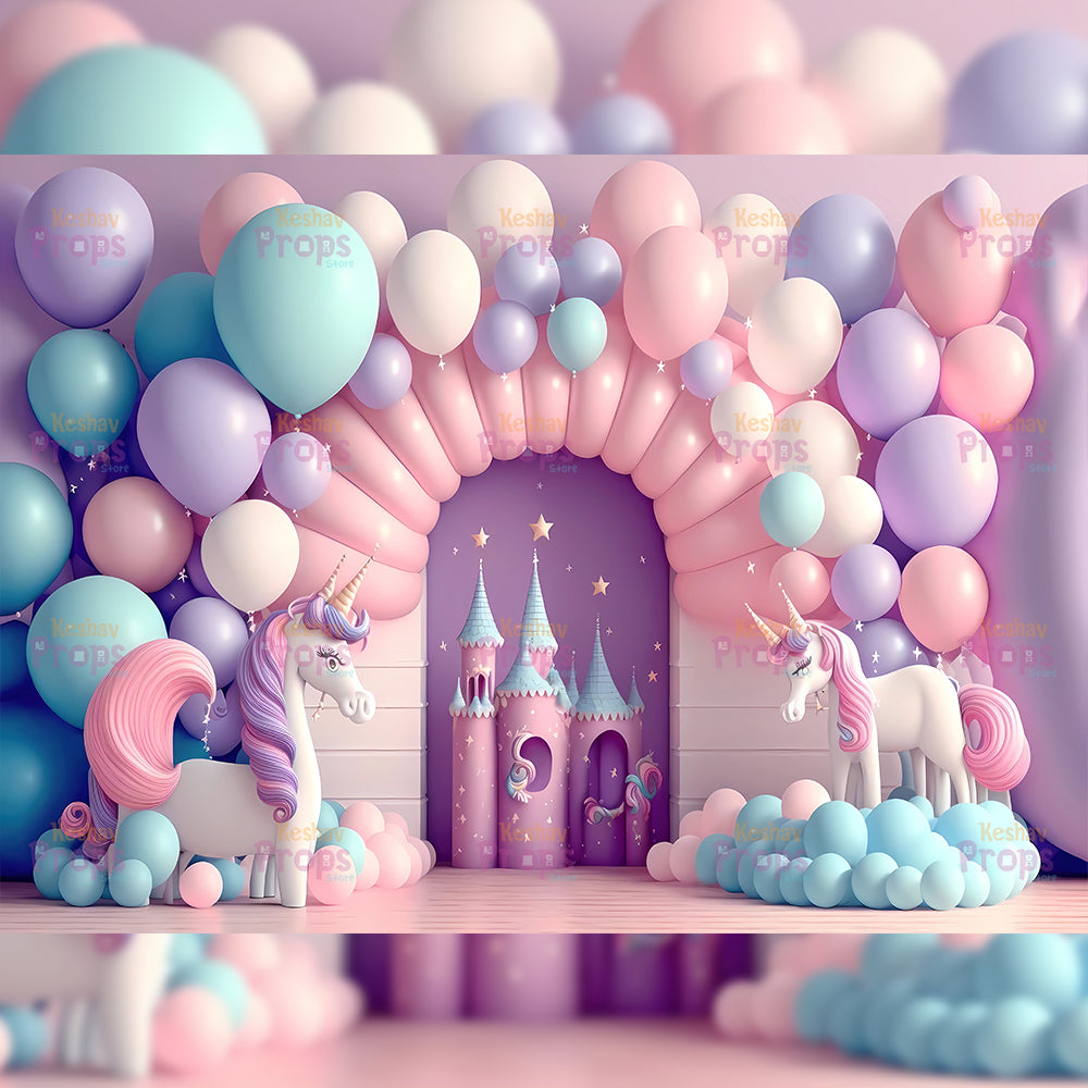 Balloon Theme Backdrop (2811)
