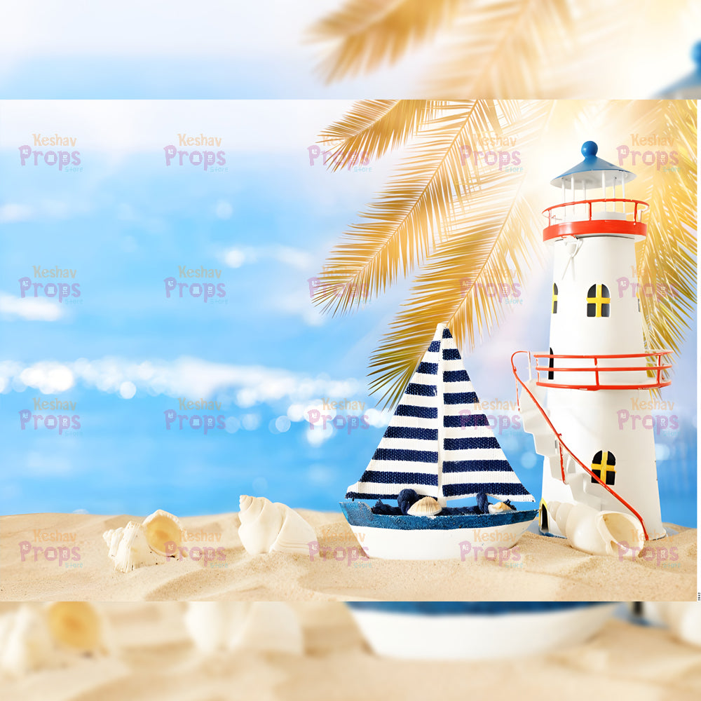 Beach Theme Backdrop (2842)