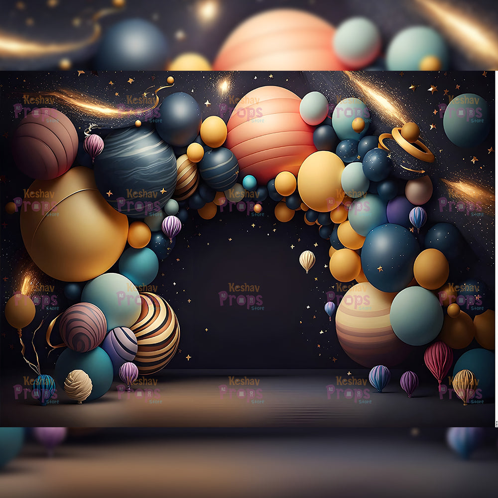 Balloon Theme Backdrop (2846)