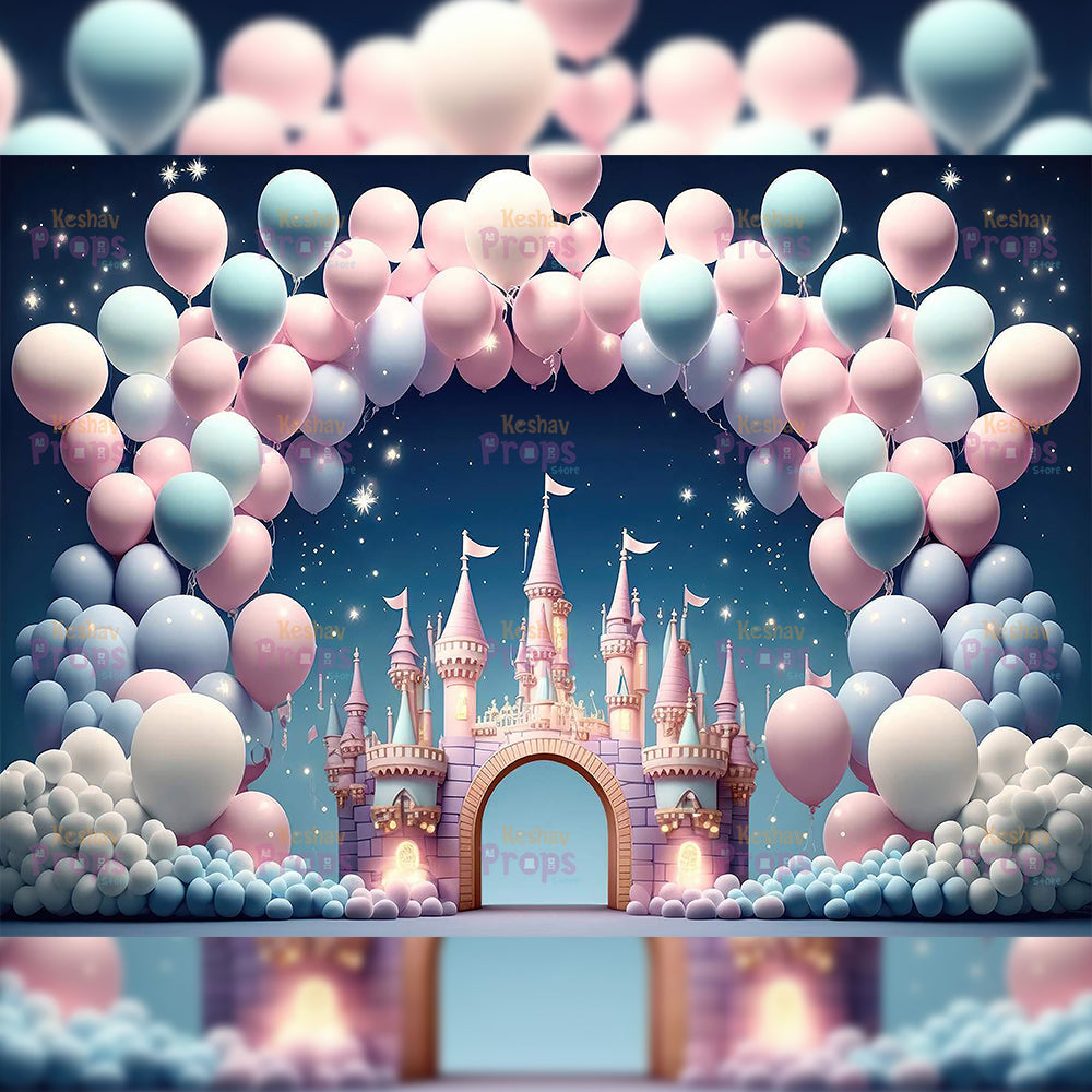 Balloon Theme Backdrop (2877)