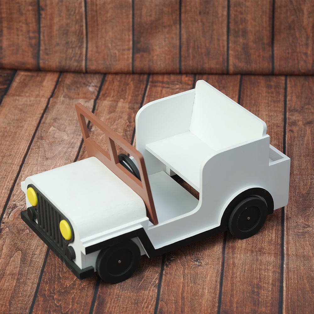 Jungle Jeep Props - White