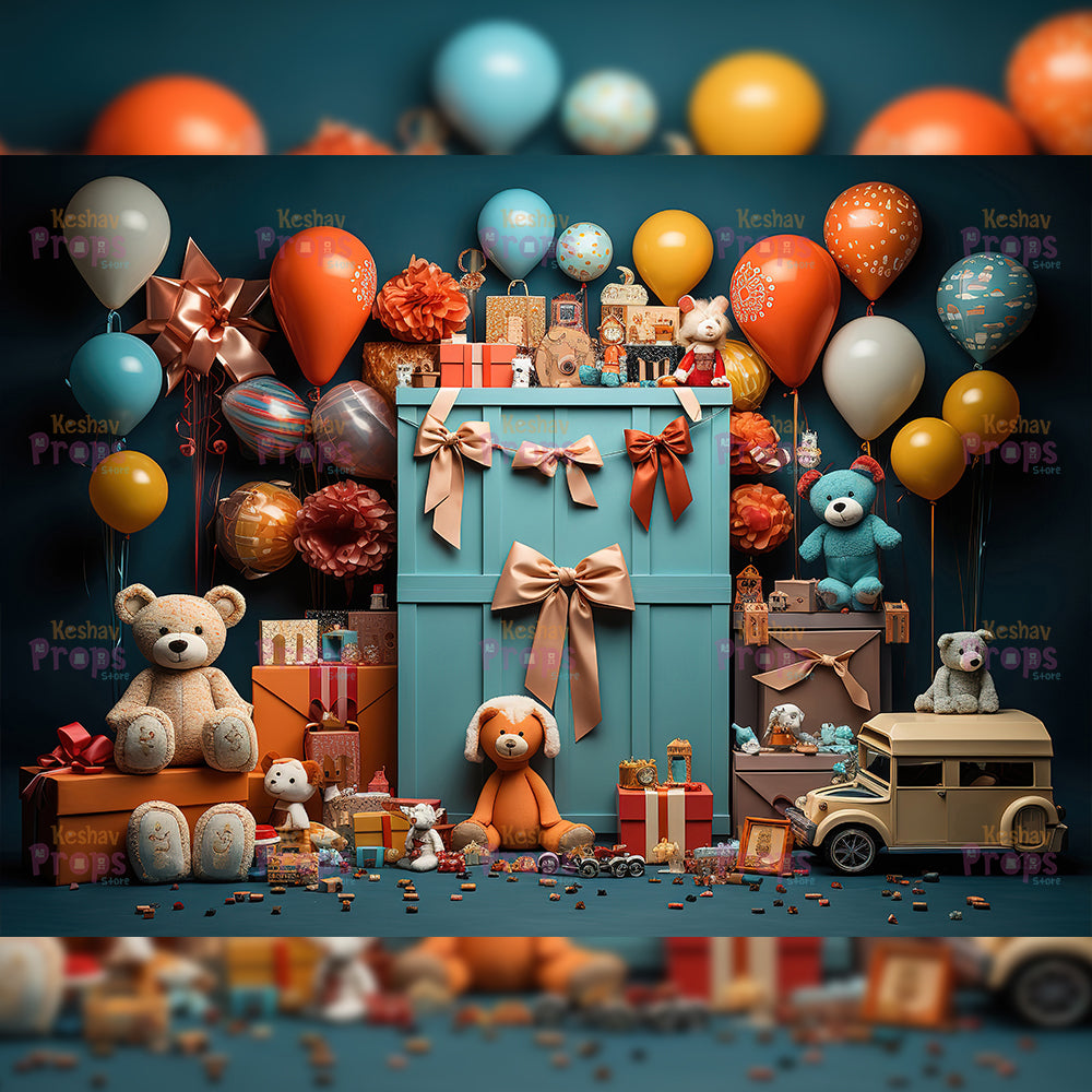 Balloon Theme Backdrop (3086)