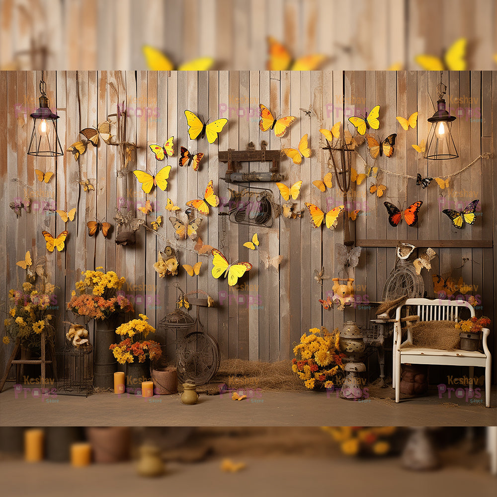 Butterfly Theme Backdrop (3093)
