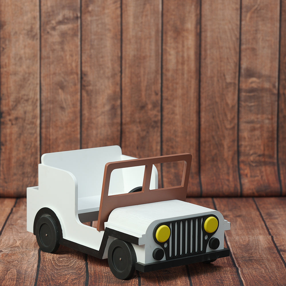 Jungle Jeep Props - White