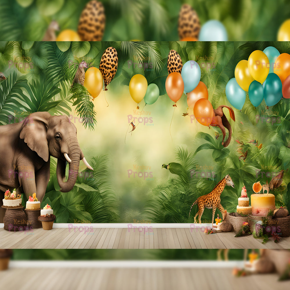 Jungle Theme Backdrop (3325)