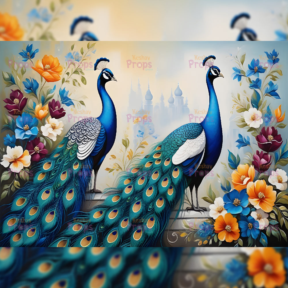 Peacock Theme Backdrop (3332)
