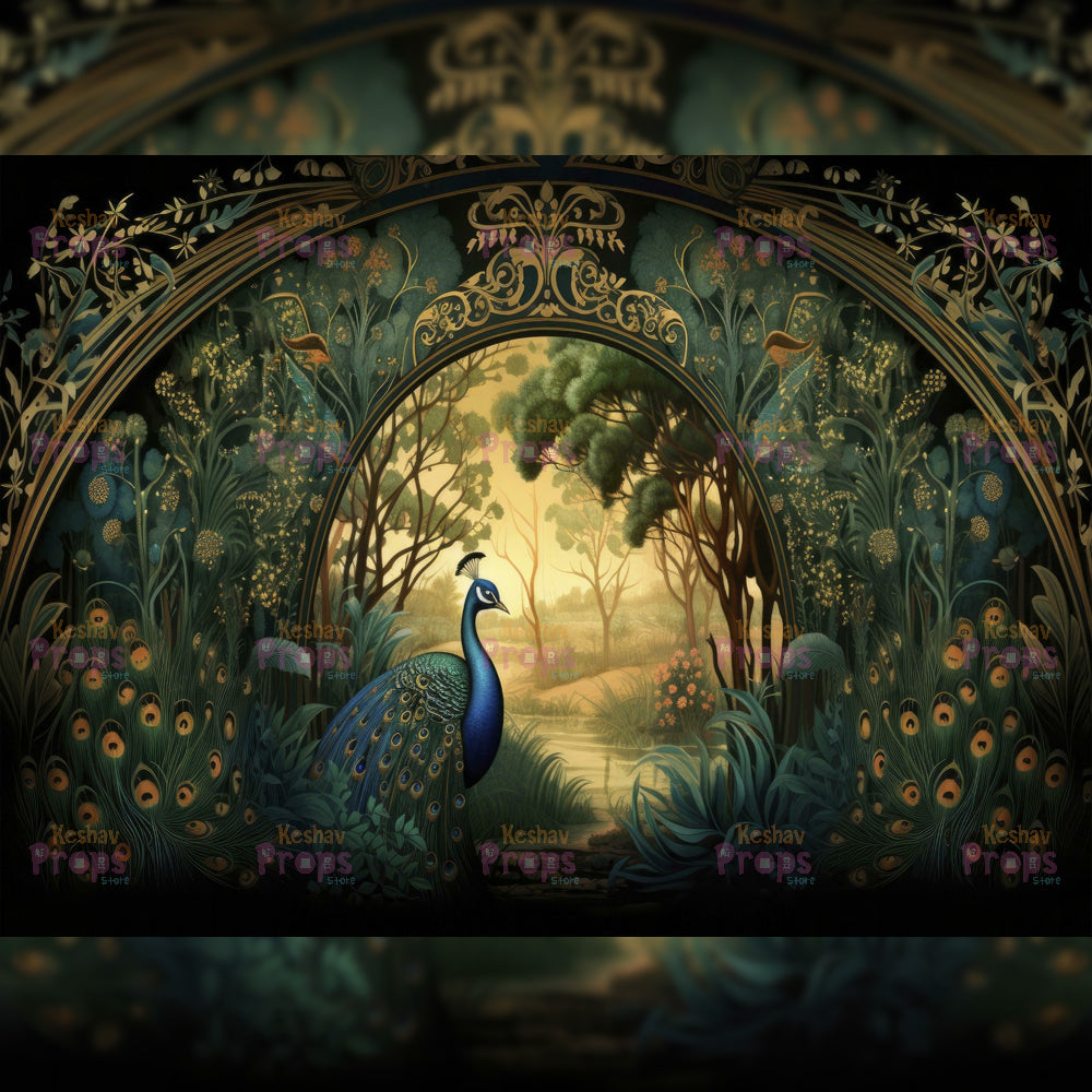 Peacock Theme Backdrop (3342)