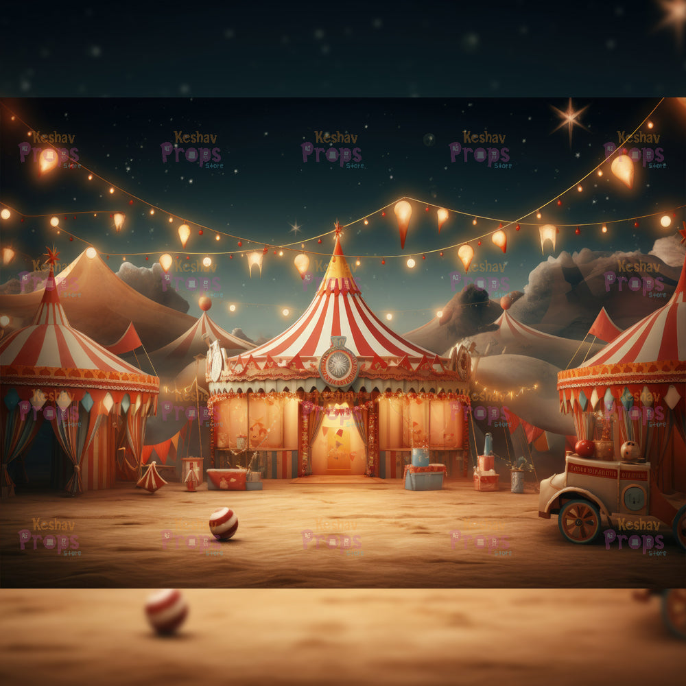 Circus Theme Backdrop (3351)