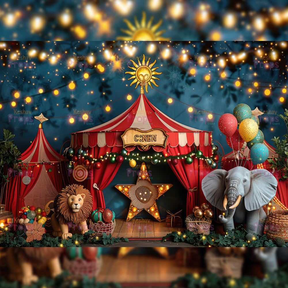Circus Theme Backdrop (3357)