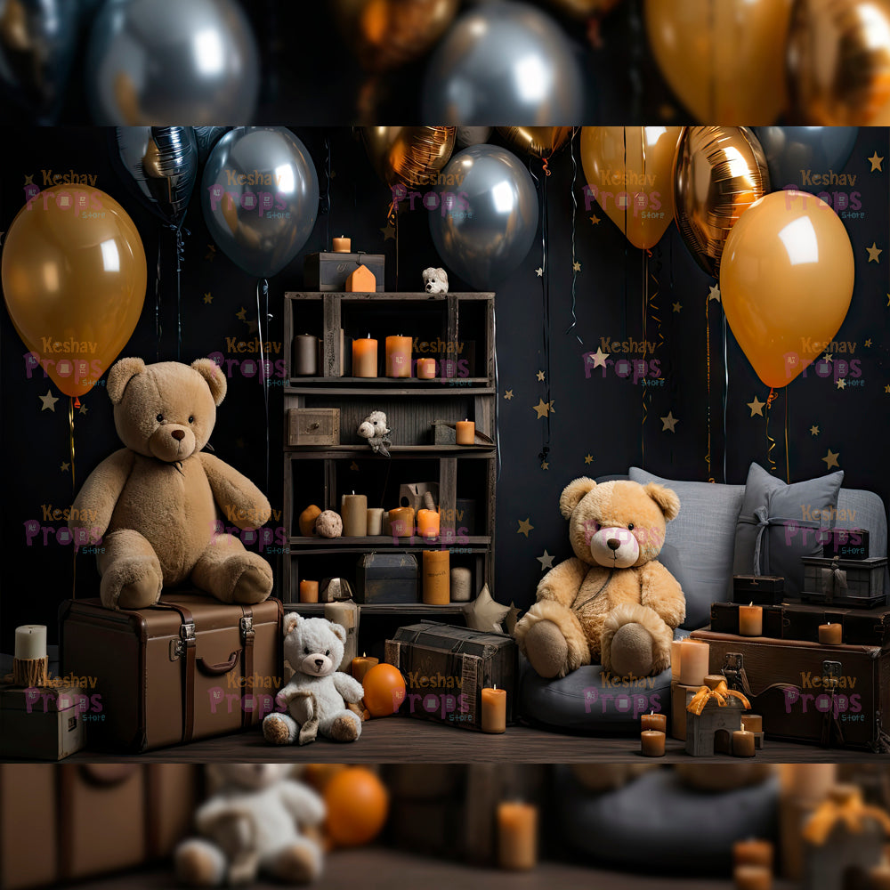 Teddy Bear Theme Backdrop (3367)