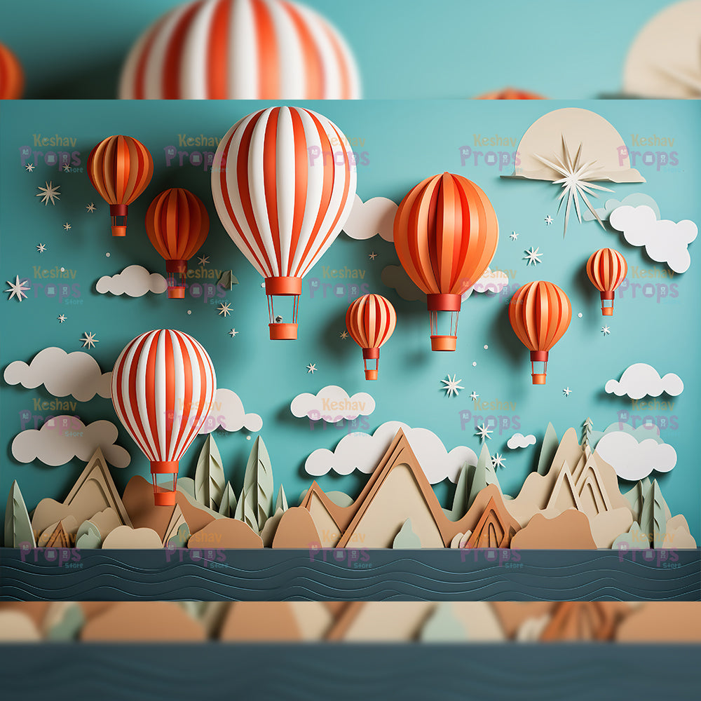Balloon Theme Backdrop (3383)