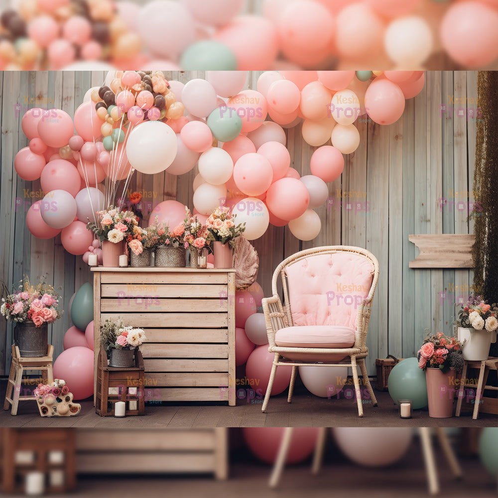 Balloon Theme Backdrop (3386)