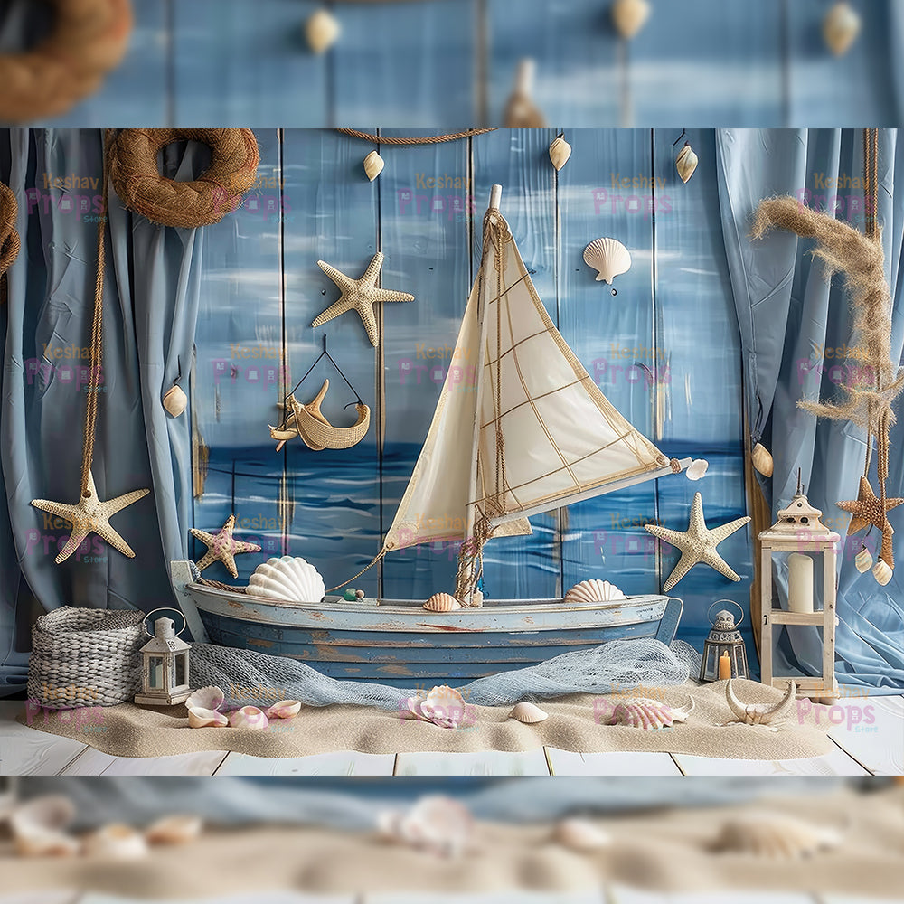 Sailor Theme Backdrop (3388)