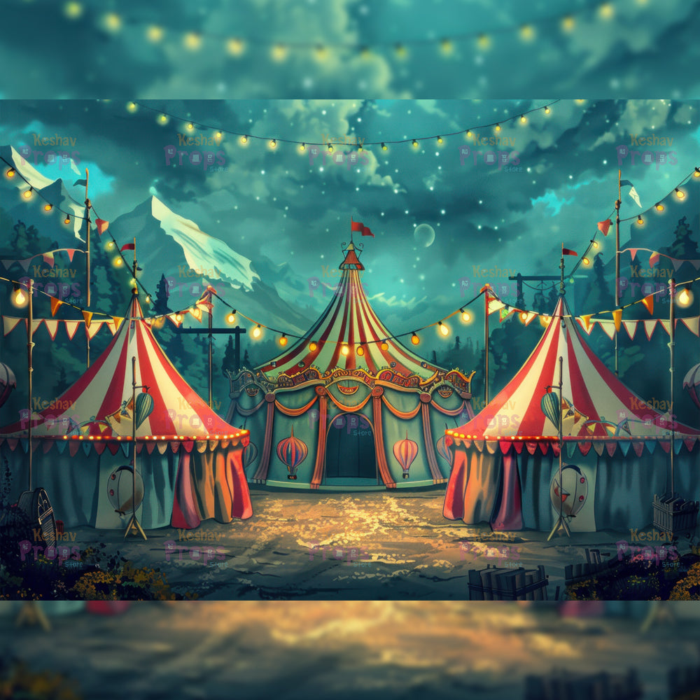 Circus Theme Backdrop (3420)