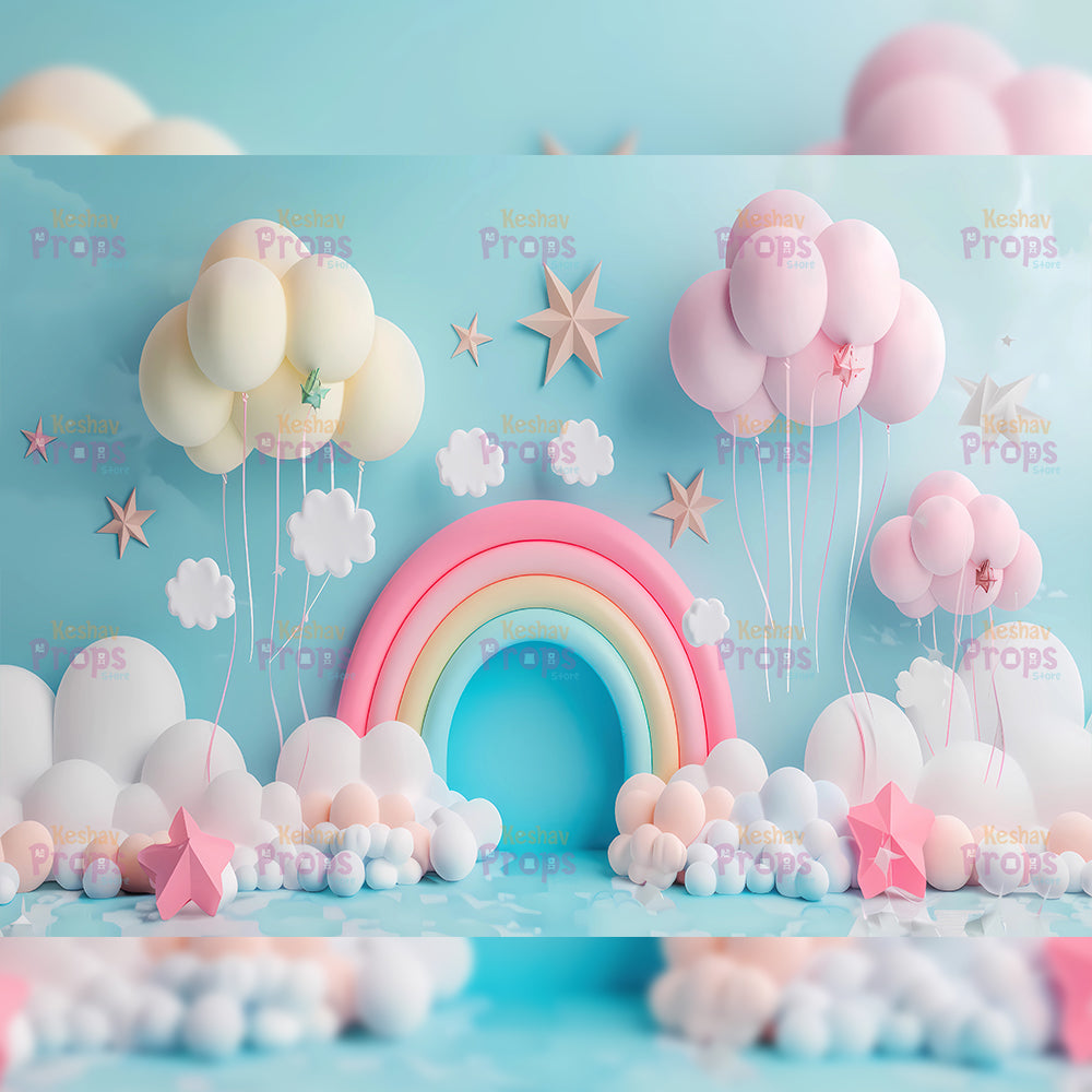 Balloon Theme Backdrop (3471)