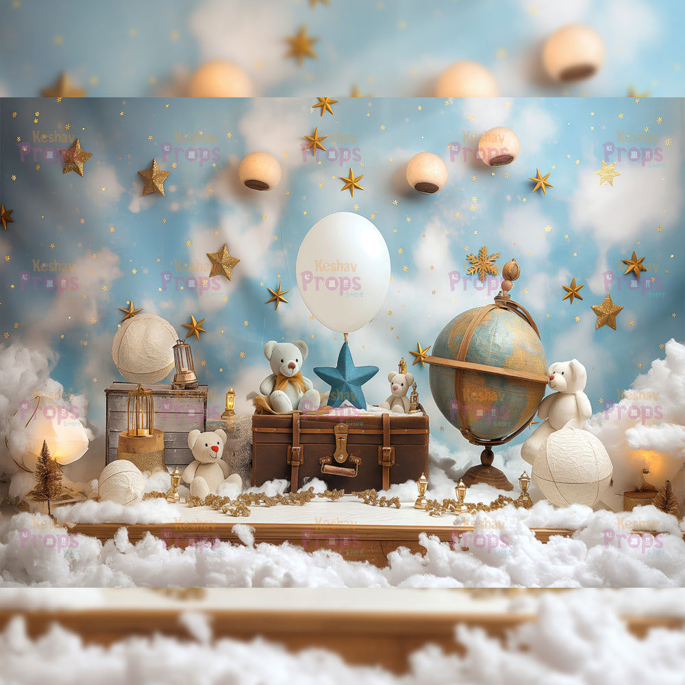 Teddy Bear Theme Backdrop (3478)