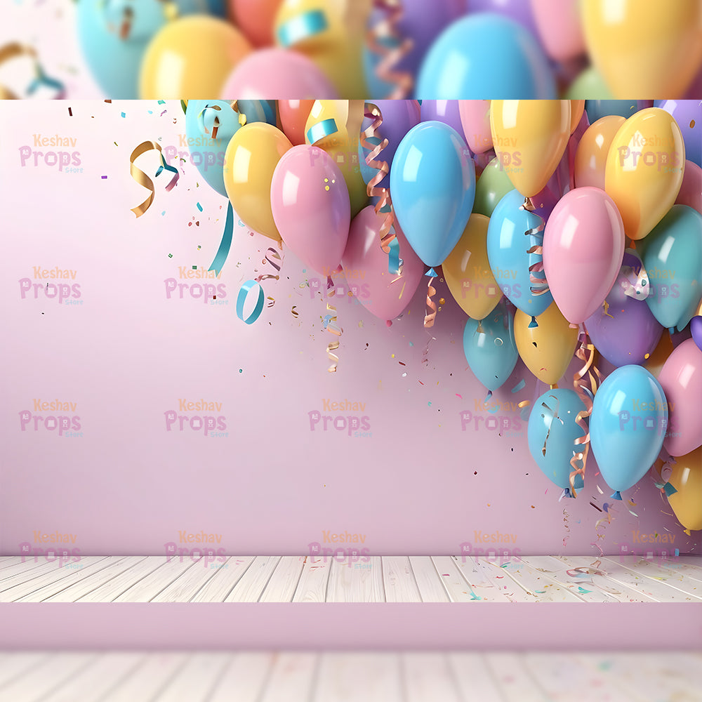 Balloon Theme Backdrop (3481)
