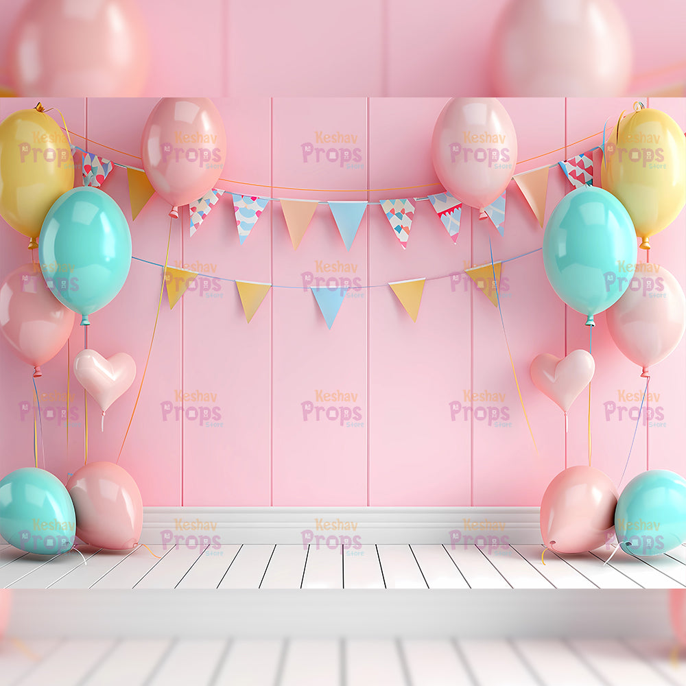 Balloon Theme Backdrop (3482)