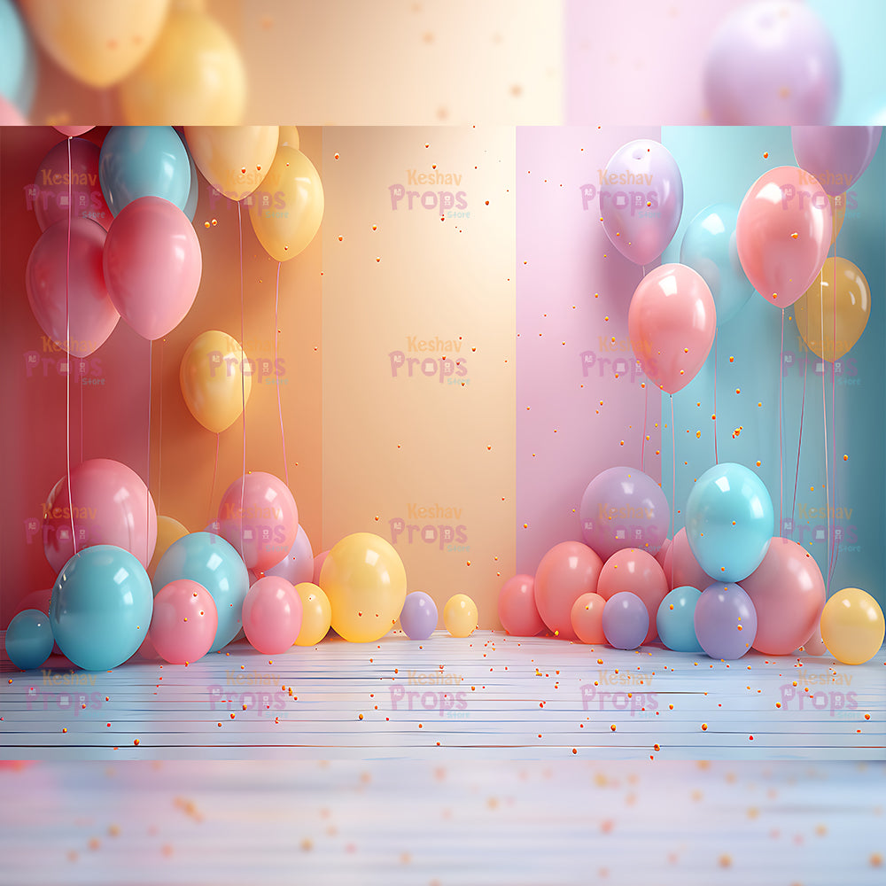 Balloon Theme Backdrop (3483)