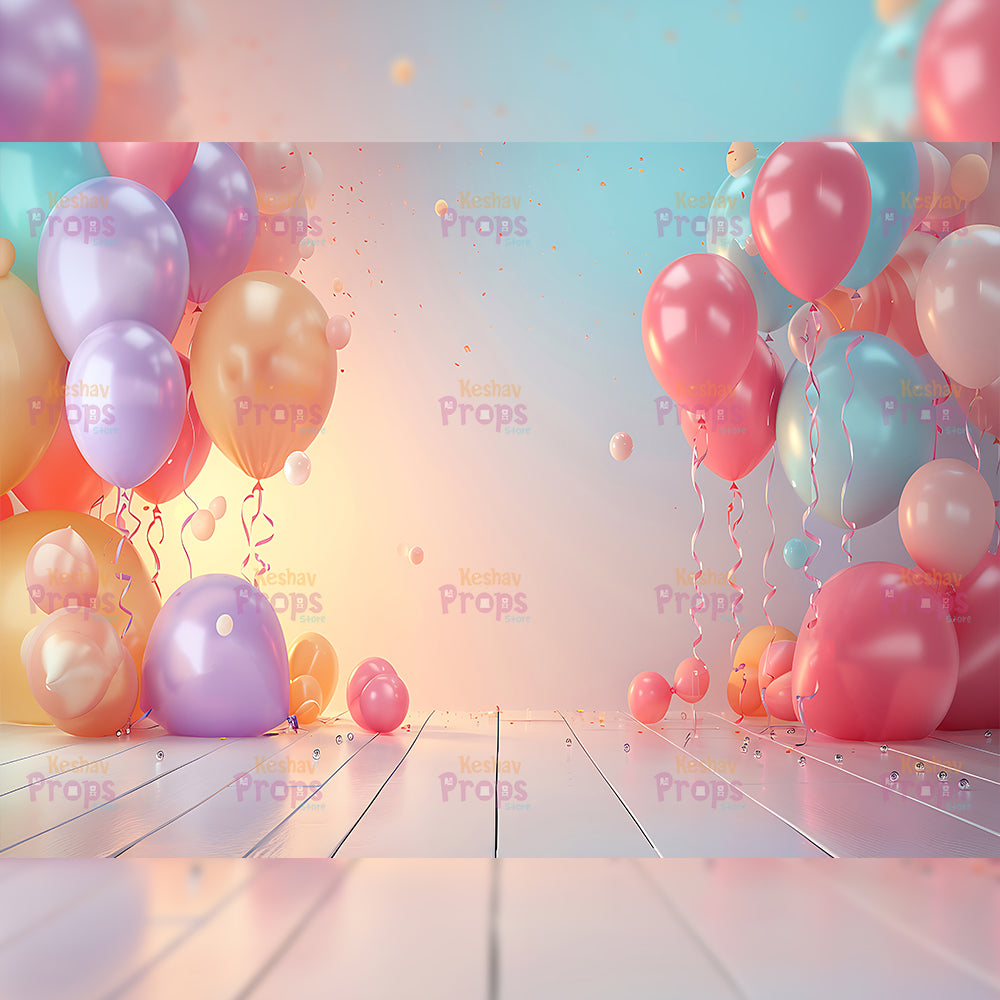 Balloon Theme Backdrop (3484)