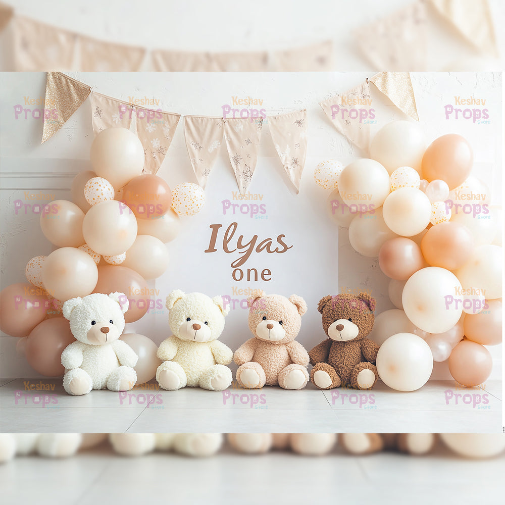 Teddy Bear Theme Backdrop (3555)