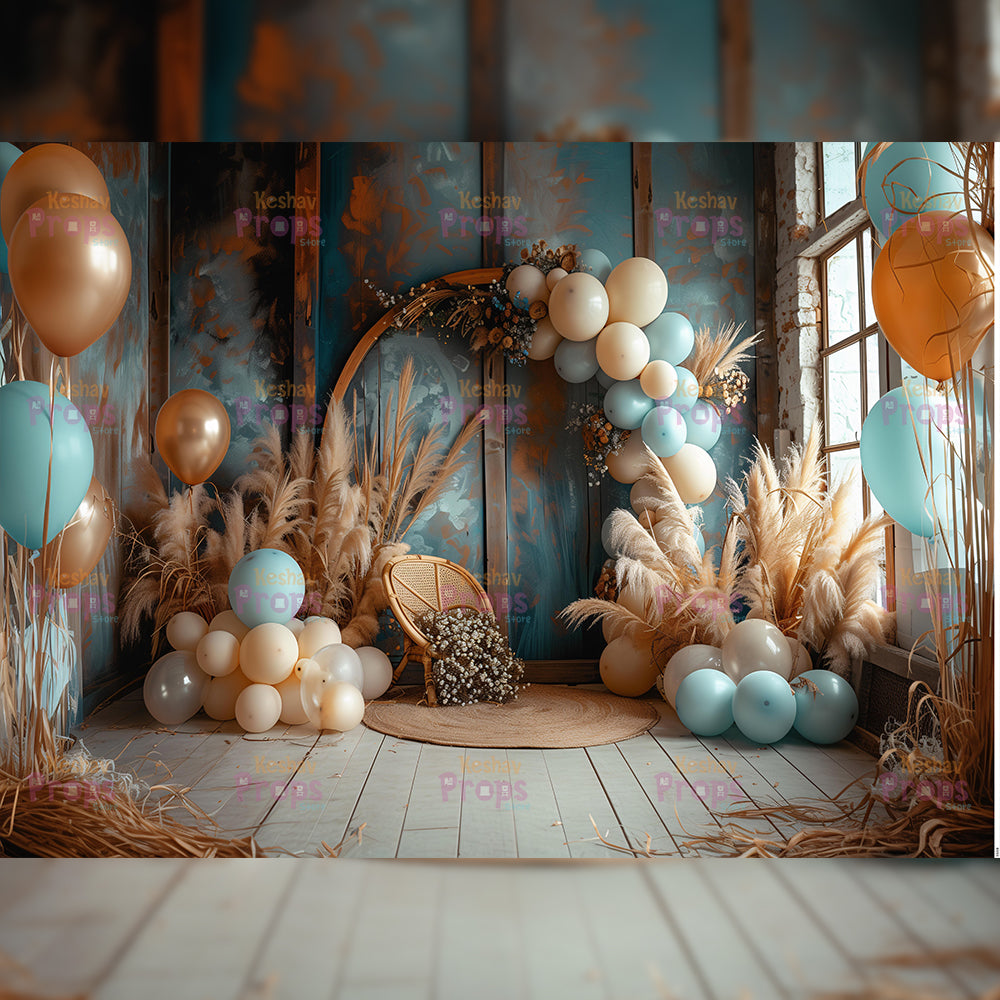 Balloon Theme Backdrop (3569)