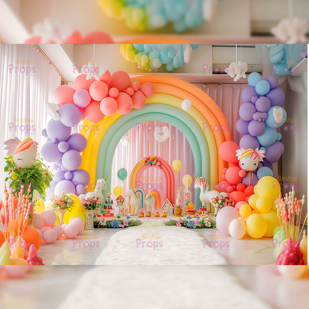 Balloon Theme Backdrop (3571)