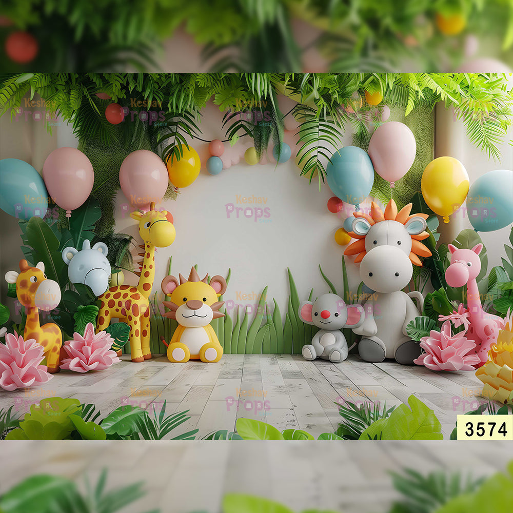 Jungle Theme Backdrop (3574)