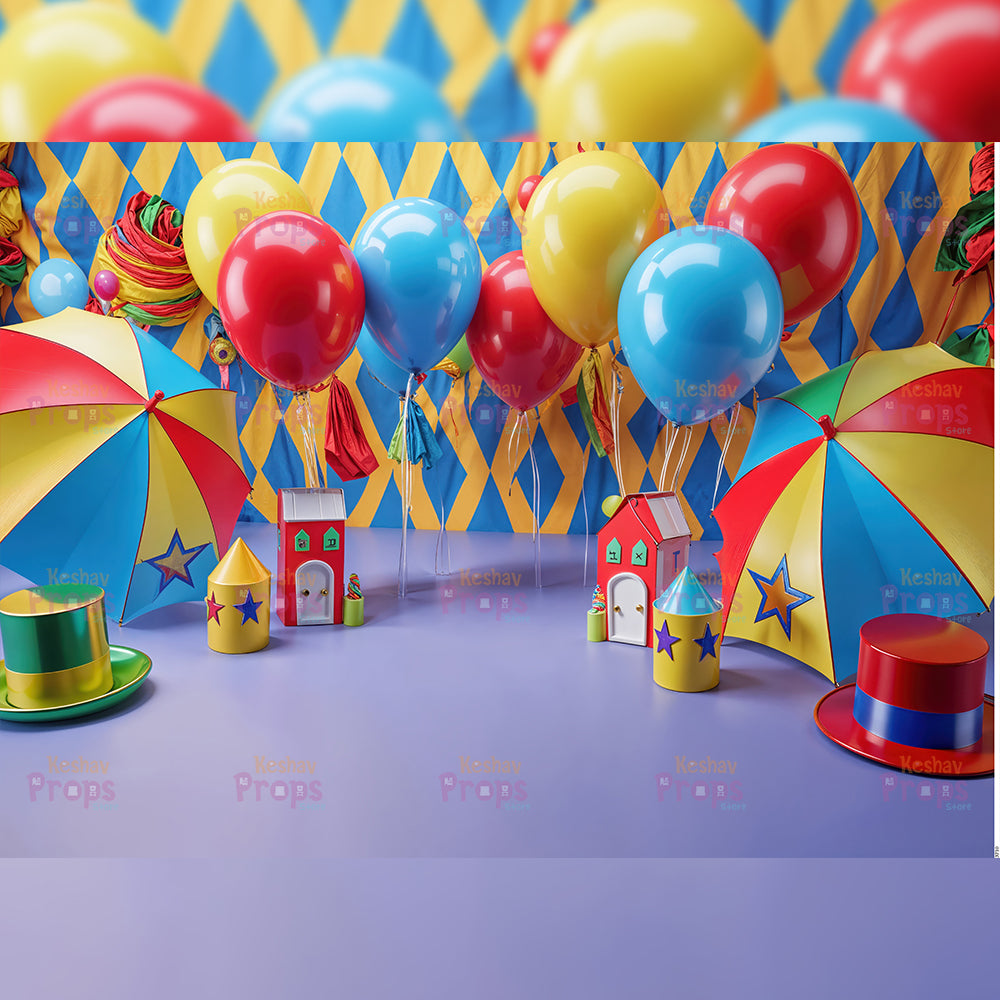 Balloon Theme Backdrop (3710)