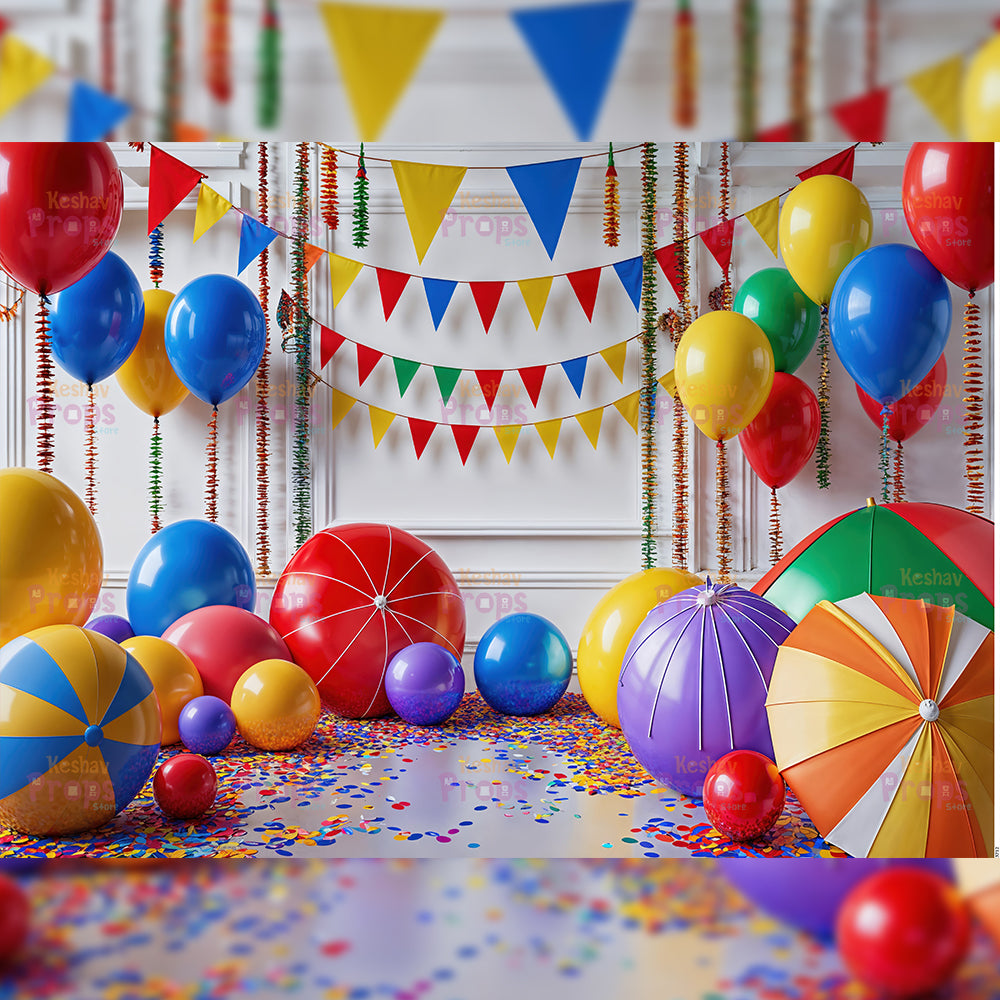 Balloon Theme Backdrop (3712)