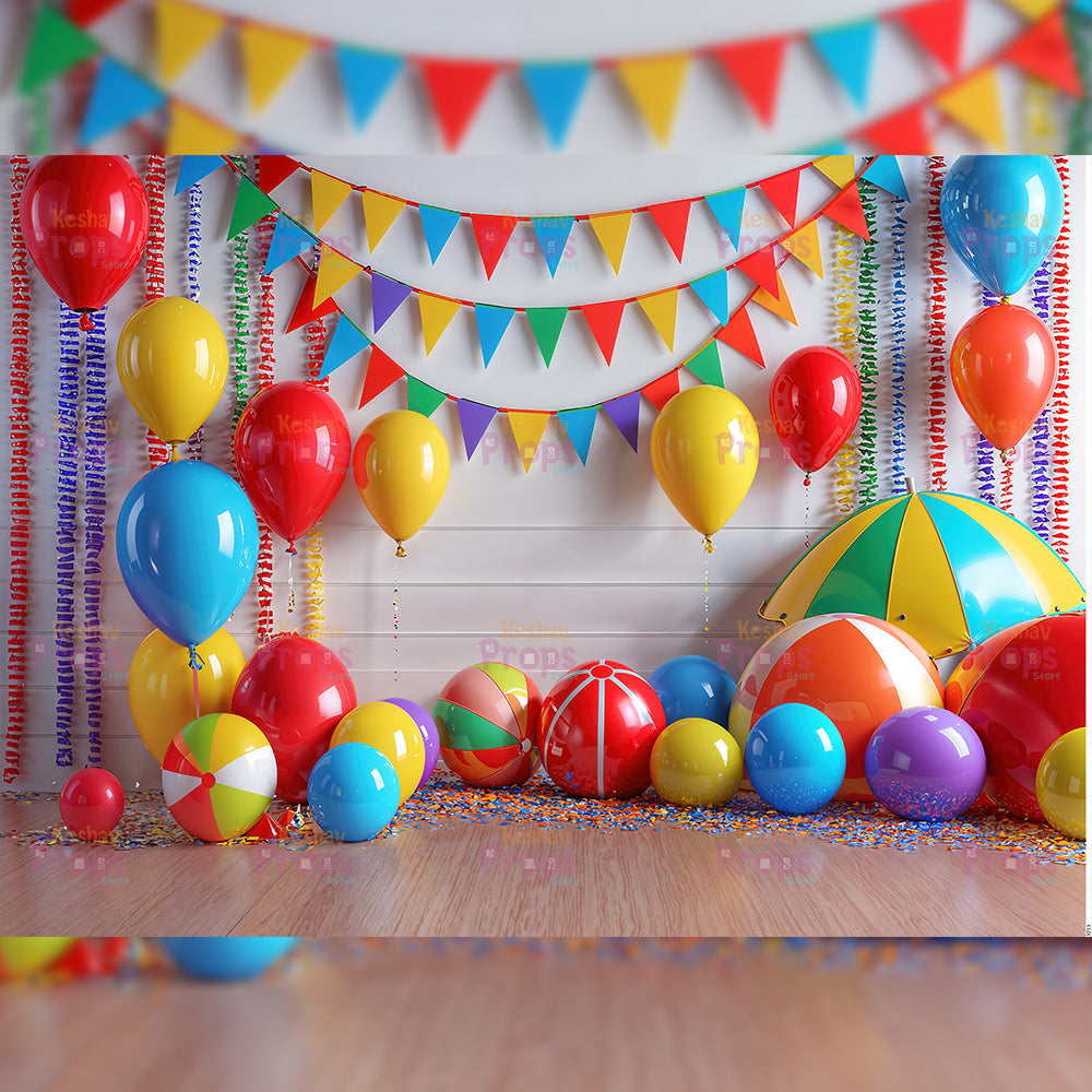 Balloon Theme Backdrop (3713)