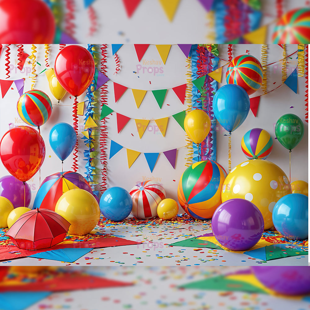 Balloon Theme Backdrop (3715)