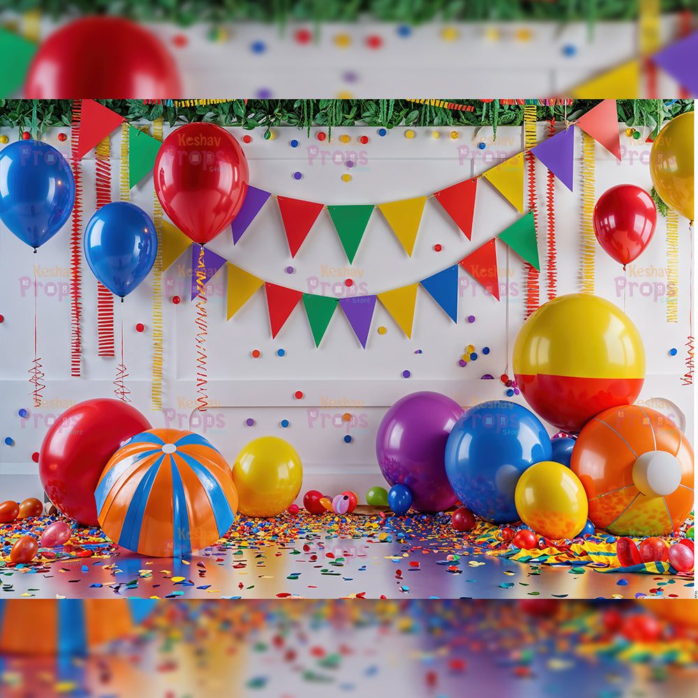 Balloon Theme Backdrop (3716)