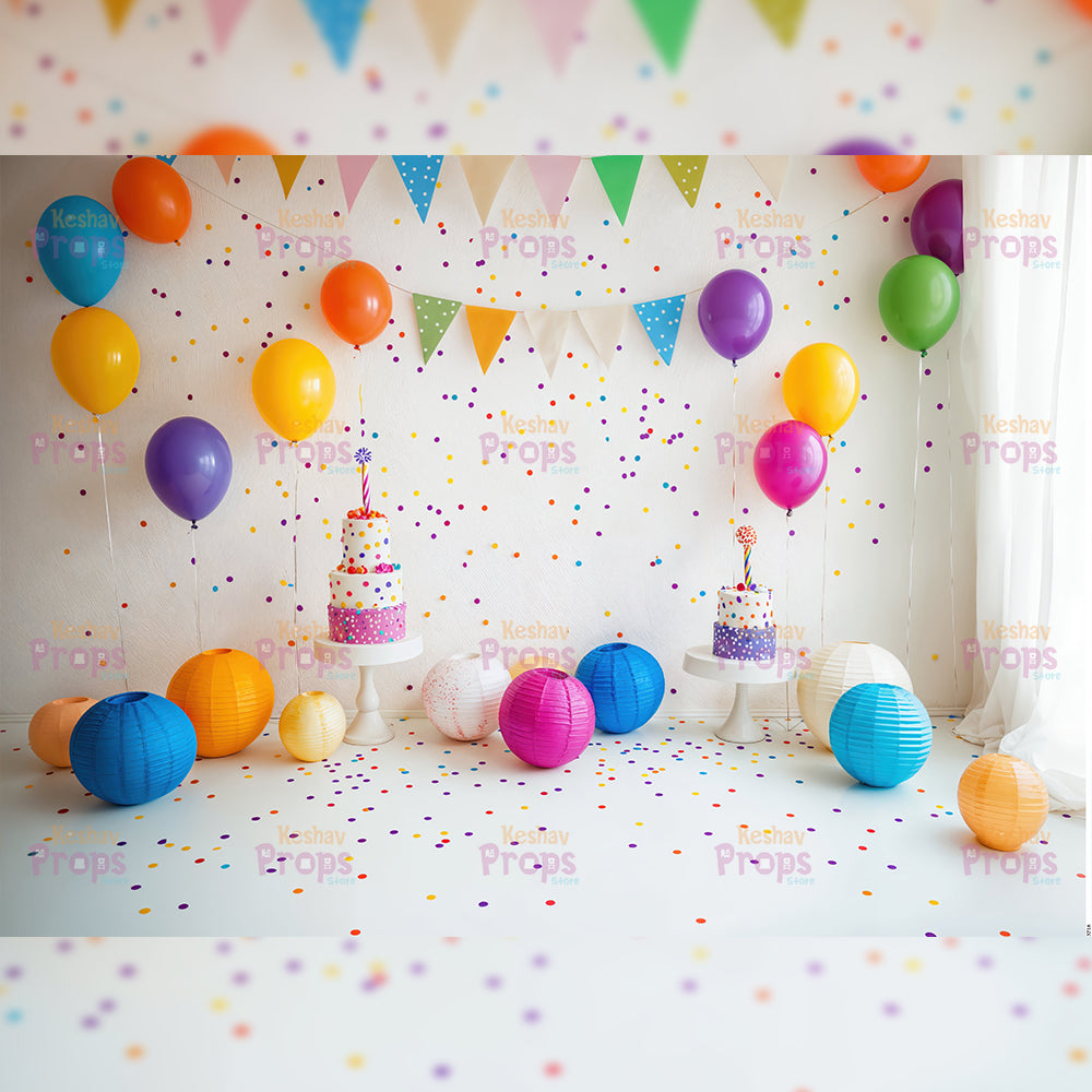 Balloon Theme Backdrop (3718)