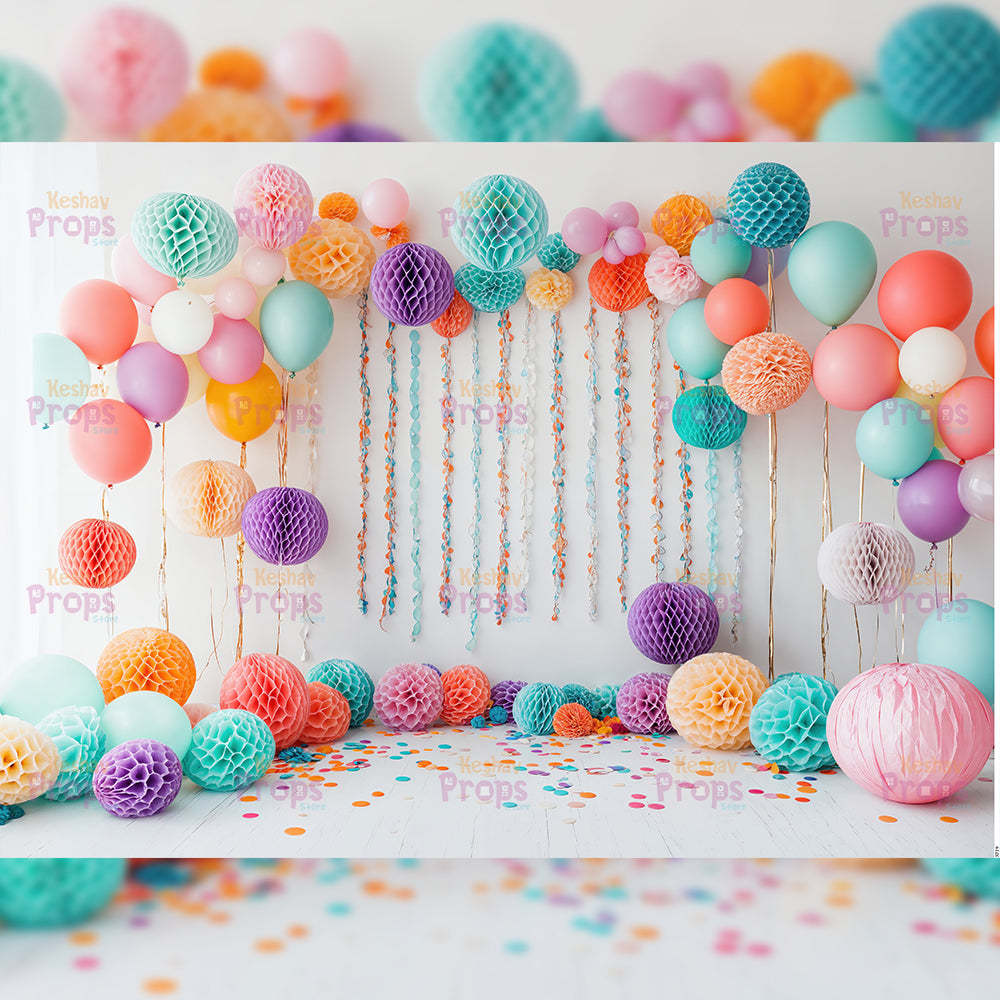 Balloon Theme Backdrop (3719)
