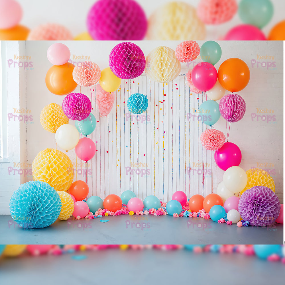 Balloon Theme Backdrop (3722)
