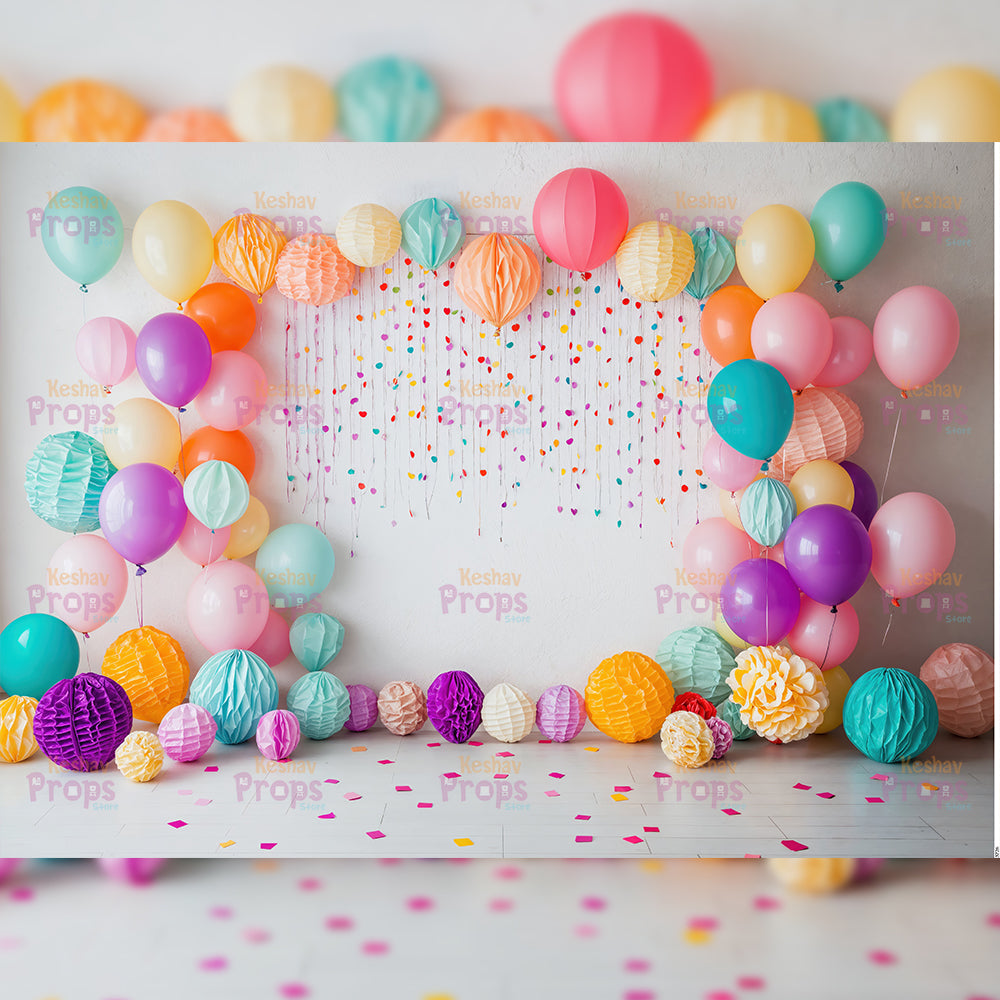 Balloon Theme Backdrop (3726)
