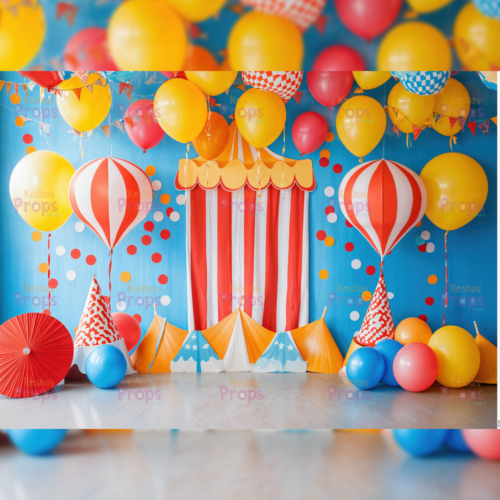 Circus Theme Backdrop (3734)